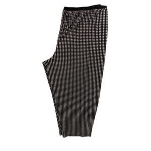 XXL Simply Vera Womens Lounge Capri Pants Black White Check
